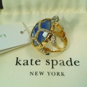 Kate Spade Paradise Found turtle ring size 7